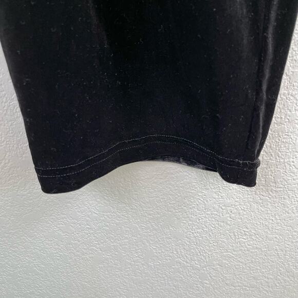Vintage Maggie Sweet Black Elastic Waist Velvet Pull On Stretch Pants Plus 1X - Picture 7 of 11